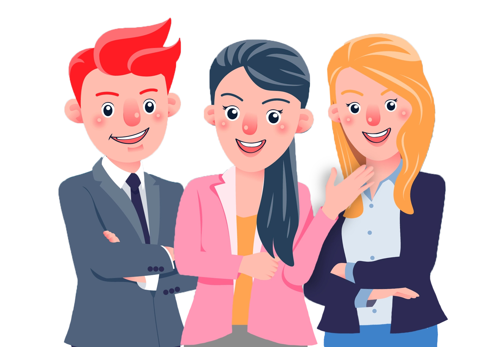Group of team members
